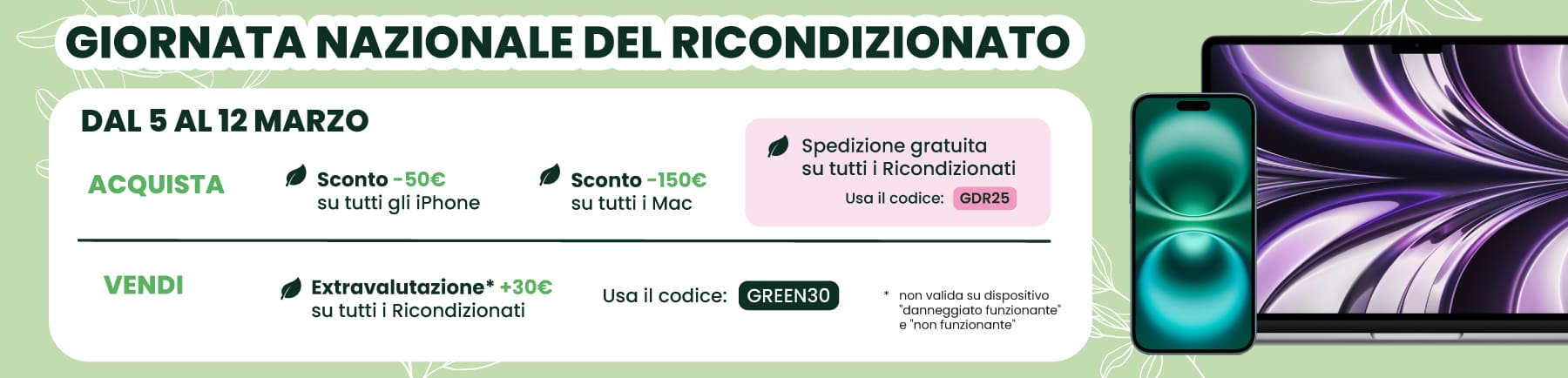 giornata nazionale del ricondizionato banner landing